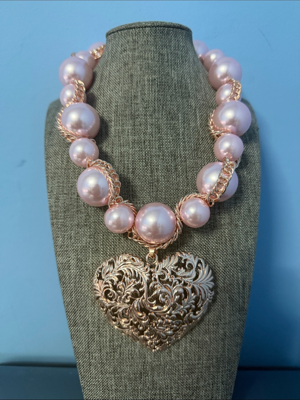 Sassy Jones Amora Chunky Heart Necklace